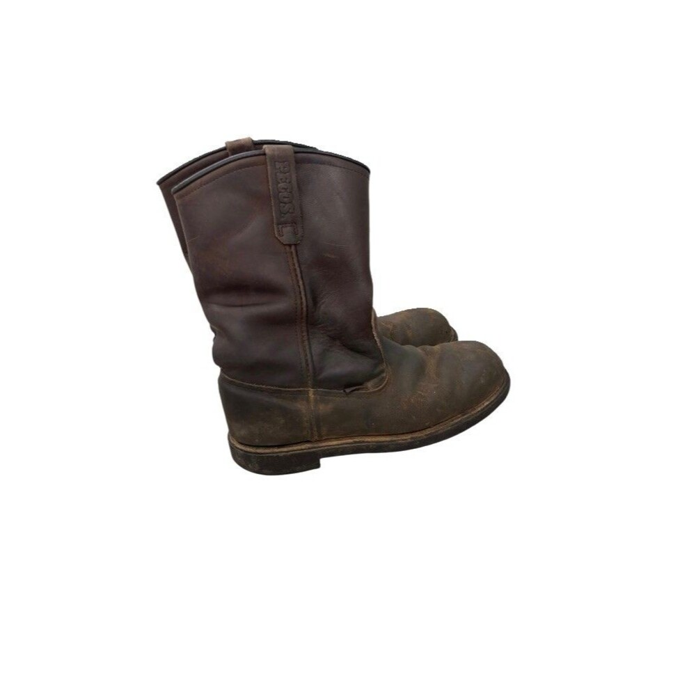 RED WING 2230 Pecos Men 10.5 D Steel Toe Leather Pull On Safety Work Boot